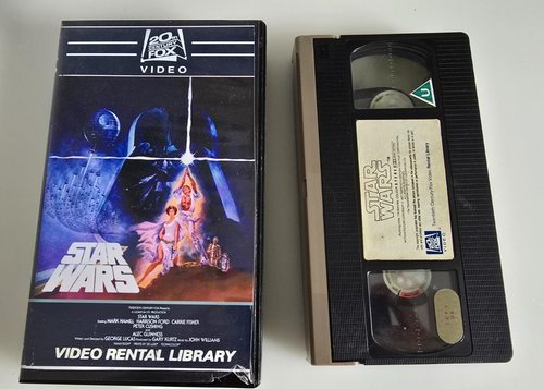 Star Wars VHS 1982 Rental Version Very Rare