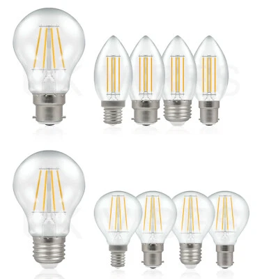 E14 E27 Screw In B22 Bayonet LED Candle Light Bulbs Energy Saver Warm Cool White - Image 1 of 4