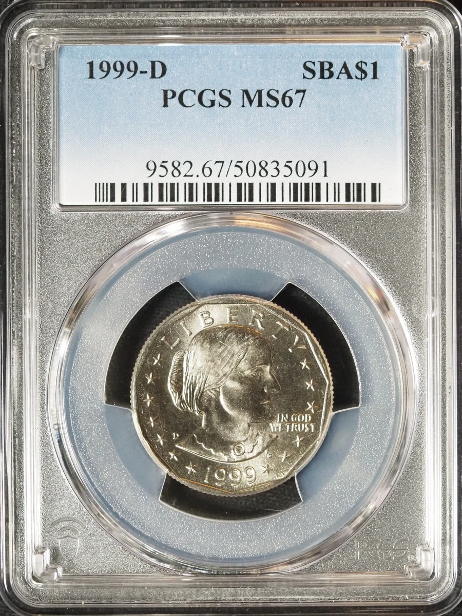 PCGS Certified MS 67 Graded Susan B Anthony Dollars (1979-1981