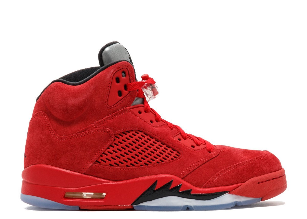 Size 9.5 - Air Jordan 5 Retro Red Suede for sale online | eBay