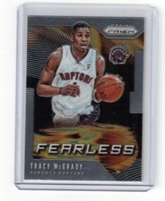 Basketball 2019-20 Panini Prizm Fearless Card # 13 Tracy McGrady Toronto Raptors