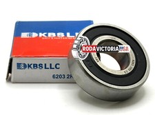 KBS 6203 2RS DEEP GROOVE BALL BEARING, RUBBER SEALED 17x40x12 6203DDU