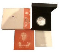 British Monarchs King Henry VII £2, 1 Oz Silver Proof Royal Mint 2022 COA 647