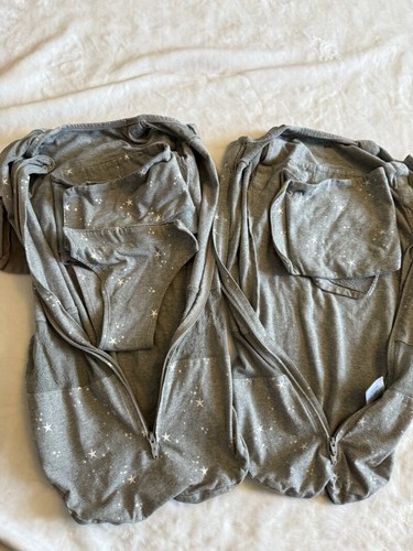 2 Happiest Baby Snoo Bassinet Sacks Gray Melange Galaxy Star M 12-18 lb - 第 3/3 張圖片