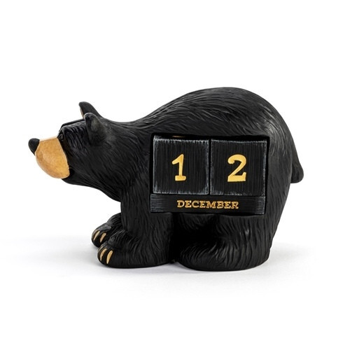 Big Sky Carvers Bearfoots Bears Looking Forward Perpetual Calendar(New) - Picture 1 of 3