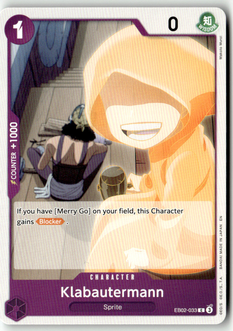 One Piece TCG Bandai No. EB02-033 Klabautermann
