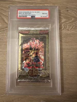 2004 Konami/Upper Deck Yu-Gi-Oh! Rise Of  Destiny 1st Edition  Foil Pack PSA 8