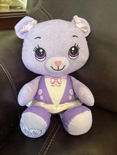 Fisher Price Doodle Bear Plush Stuffed Animal Color And Wash Purple Craft 15  