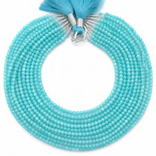 Natural Amazonite 4mm Faceted Bead Genuine Green Gemstone Strand for Jewelry