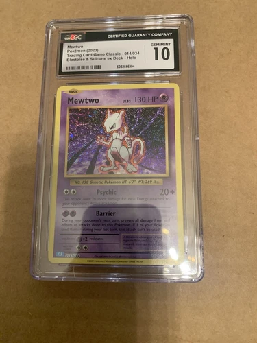 2023 Pokemon TCG CLC English Classic Holo Mewtwo #014 CGC 10 Gem Mint