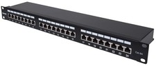 Intellinet Patch Panel, Cat6a, FTP, 24-Port, 1U, Shielded, 90  Top-Entry Punch D