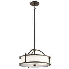 Kichler Emory 3 Light Pendant Light in Olde Bronze