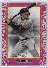 2022 Topps Rip Fuchsia Ripped 57/65 Austin Hays #69 4z8