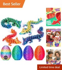 Surprise Inside 4PCS 3D Printed Dragon Eggs   Vibrant Fidget Toys for Kids