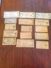 WWII Philippines Emergency Currency 15 Banknotes Lot Guerrilla #871