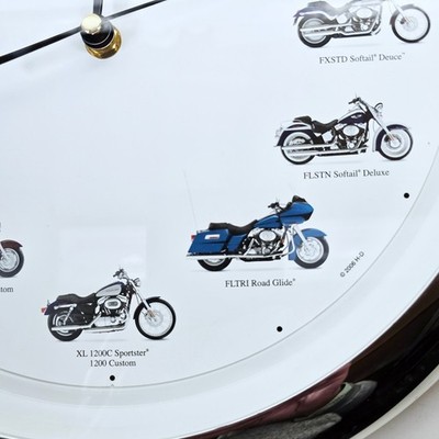 Vintage Harley Davidson Wall Clock Motorcycles Realistic