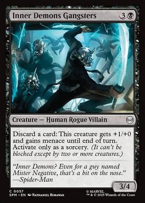Inner Demons Gangsters 57 Marvel's Spider-Man MTG Magic the Gathering NM