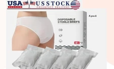 8Pcs Cotton Disposable Underwear for Women Pantie for Travel Spa Hospital Stay