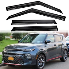 For Kia Soul 2020-2025 KDM 3D WAVY Style Window Visor Rain Guard Vent Deflector