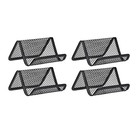  4pcs Iron Mesh Holders Name Veranstalter Metall Business Rack Telefonständer