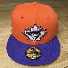 New Era 59FIFTY Toronto Blue Jays 25th Orange/Purple/Pink COOP 7 1/2 Hat Cap MLB