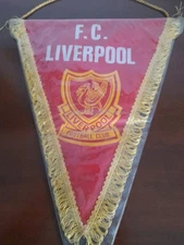 GAGLIARDETTO PENNANT VINTAGE '80 FOOTBALL CALCIO LIVERPOOL