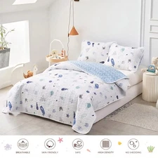 Joyreap 3 Piece Cotton Quilt Set
