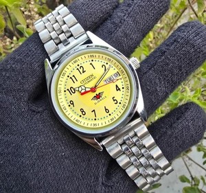 Vintage Citizen Automatyczny męski dzień 21 klejnot Odnowiony japoński zegarek na rękę