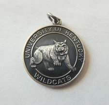 Vintage JMF Sterling Silver University of Kentucky Wildcats Mascot Charm