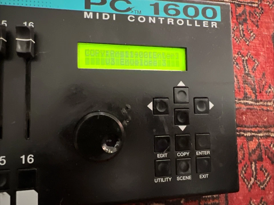 Peavey PC 1600 16-Fader MIDI Controller And New Adapter Included. Read - Image 3 of 4