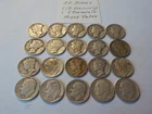 20     US  Silver   Dime Lot - Roosevelt     Mercury    Mixed  Dates