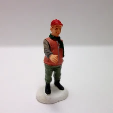 Lemax Town Boy in Red Cap Christmas Village Figure Miniature Diorama