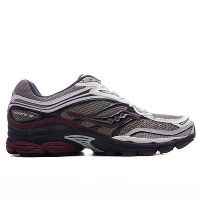 Saucony ProGrid Omni 9 Tan Maroon S70832 8 Size 14 Mesh Runner Workout Sneaker