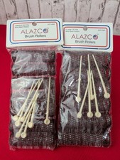 13Pc Vintage Style Hair Roller 7pcs Medium 6 Large Brush Rollers Mesh Curler