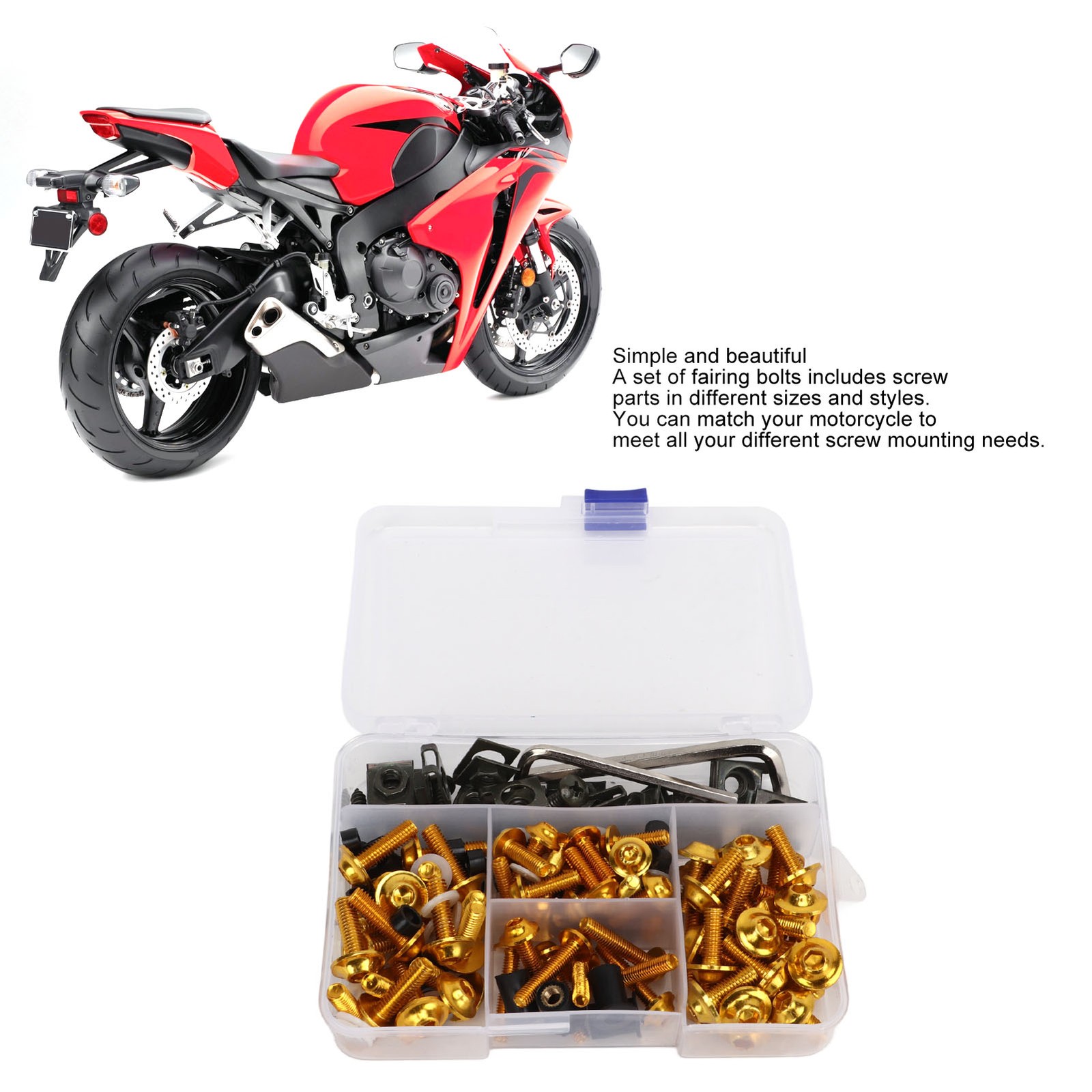 177PCS Motorcycle Fairing Kit Aluminum Stable Performance Replacement For N