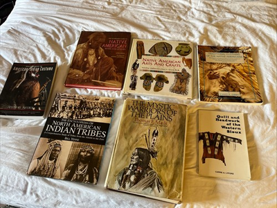 #ad Lot of 7 Native American Books MYSTIC WARRIORS OF THE PLAINS Sioux Beadwork.. $150.00