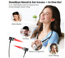 2 in 1 Red Light Therapy Device for Nose Ears Red Led Nasal Soothing