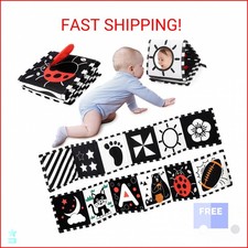 URMYWO Black and White Baby Toy, Tummy Time High Contrast Newborn Toys 0-3 Month