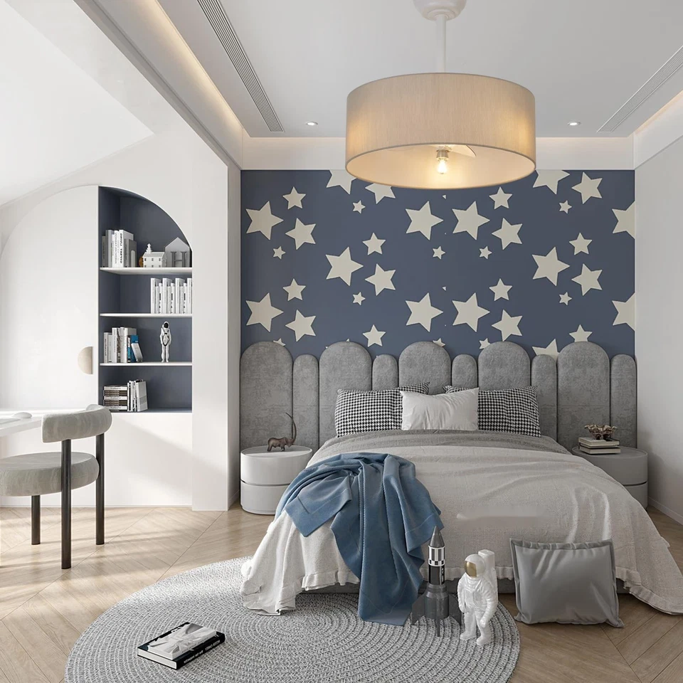 Boho Ceiling Fan with Light Flush Mount,20inch Caged Ceiling Fan with litght ... - Image 2 of 4