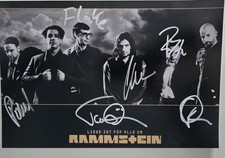 Rammstein XXL Autogramm Großfoto 20x30 cm autograph Repro vom ORIGINAL 