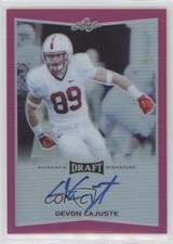 2016 Leaf Metal Draft Pink Prismatic 8/20 Devon Cajuste #BA-DC1 Auto 0b2