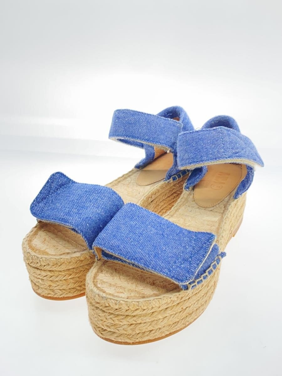 MM6 / エスパドリーユデニムサンダル/38/IDG 低価，高品質】 MM6◇エスパドリーユデニムサンダル/38/IDG
