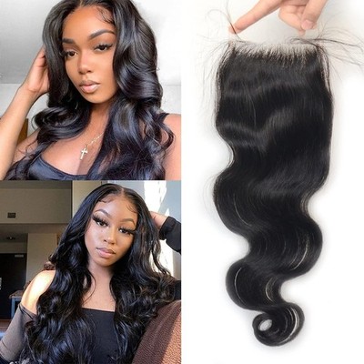 Body Wave Lace Closure 5x5 HD Human Virgin Hair with baby hair Middle part