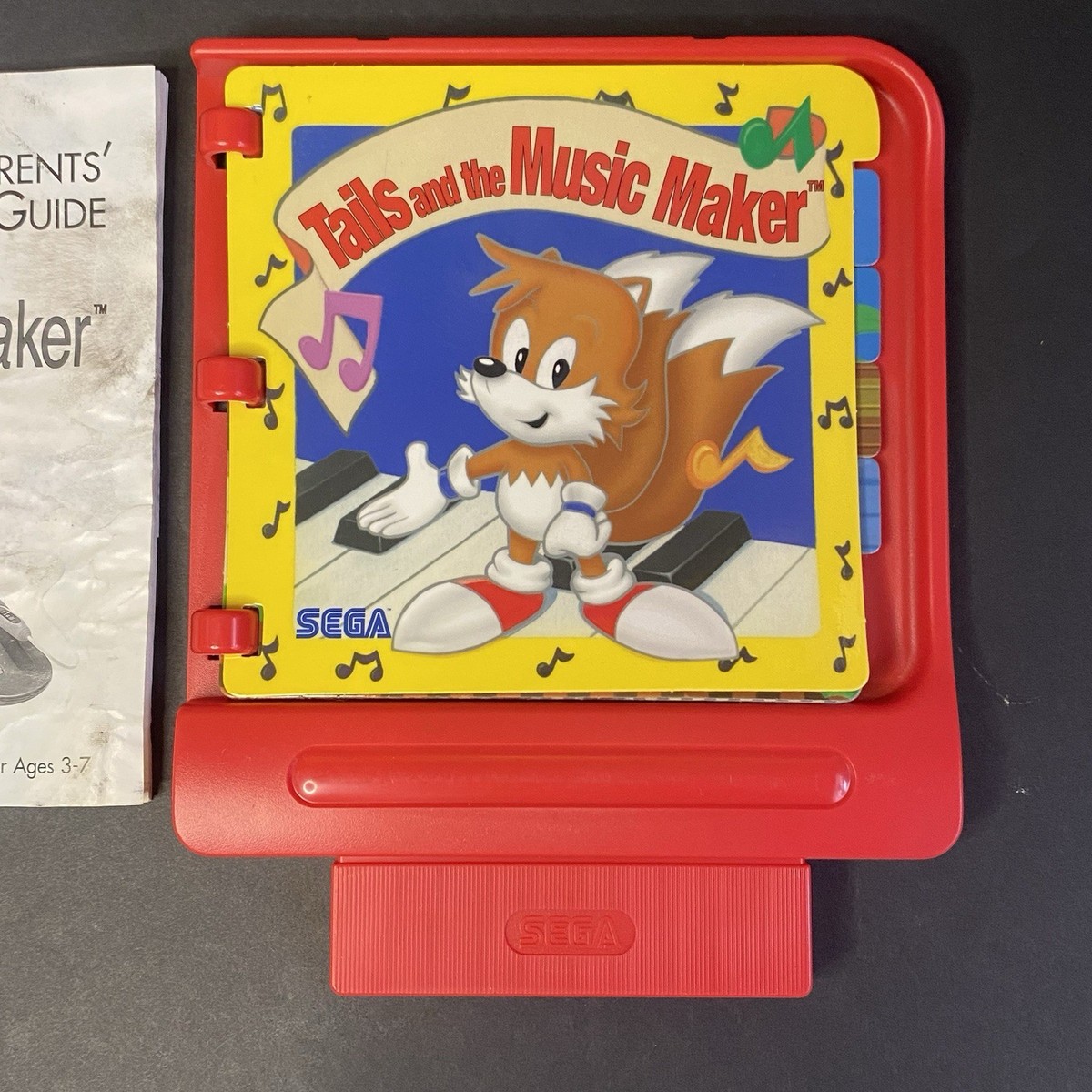 Sega Pico Tails and The Music Maker Game And Manual TESTED WORKING