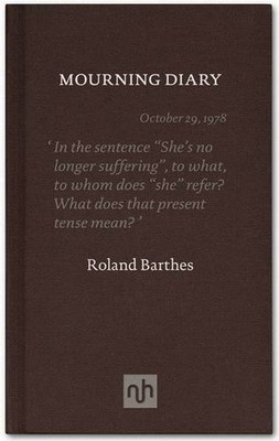 THE MOURNING DIARY: INTRODUCED BY MICHAEL WOOD By Roland Barthes - Hardcover VG+