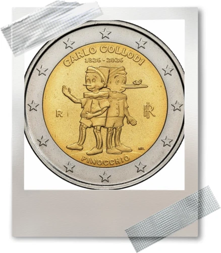 2 EURO *** Italië 2026  ***  Pinocchio  -  Carlo Collodi   *** Italy 2026  !!!
