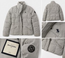 Abercrombie Kids XL Light Gray Puffer Jacket ...