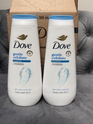 2-Pack Dove Gentle Exfoliating Sea Minerals Body Wash 11oz Nourishing