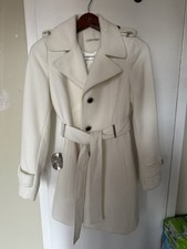 Calvin Klein Women's White Cotton Car Coat — listing 5