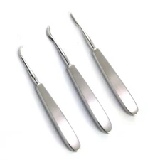 3 Pcs Dental Root Elevators Oral Surgery PDL Luxating CHOMPRET tooth Extracting